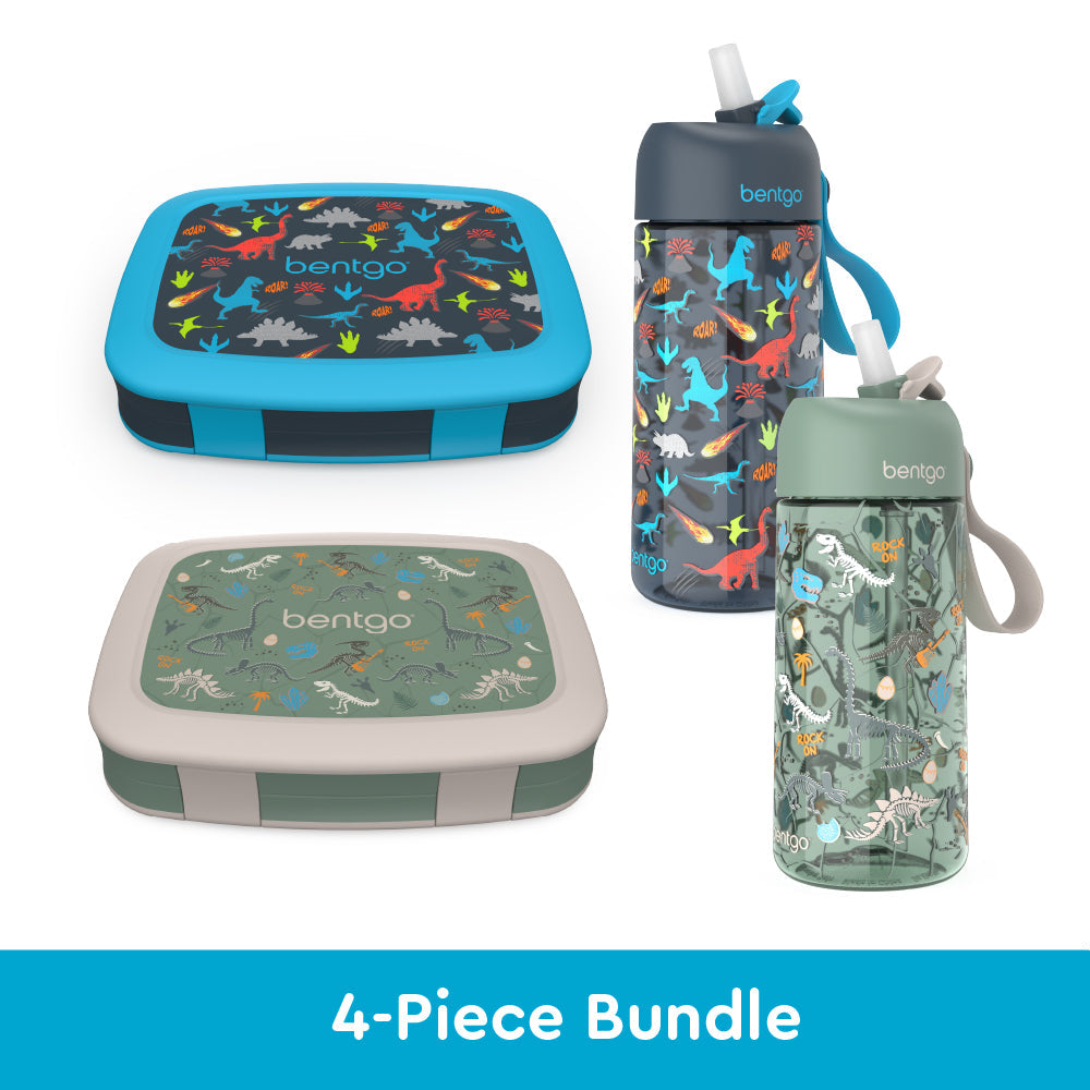 bentgo-kids-prints-lunch-boxes-and-water-bottles-k3 bentgo-lunch-box-bottle-bundle-dinsoaur-fossils-1.jpg