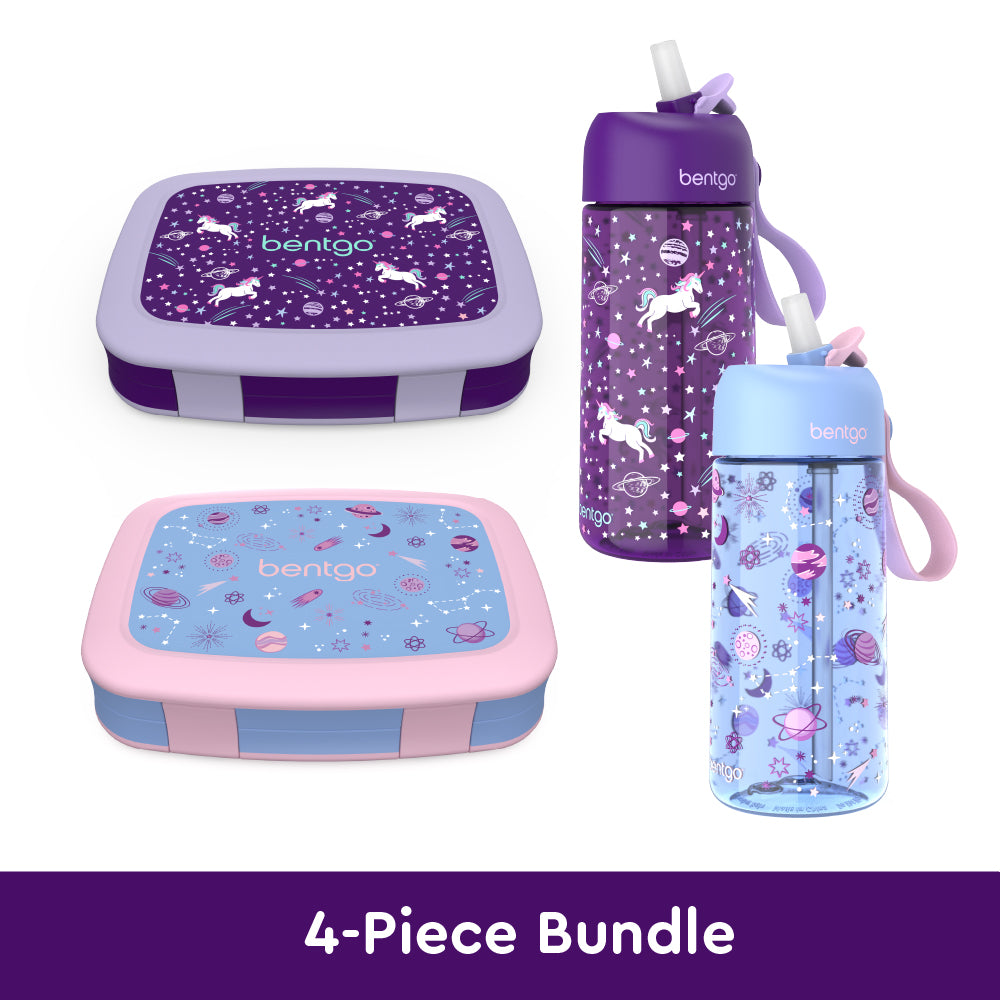 bentgo-kids-prints-lunch-boxes-and-water-bottles-v0 bentgo-lunch-box-bottle-bundle-unicorn-galaxy-1.jpg